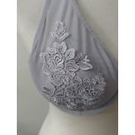 Forever 21 Lavender Floral Applique Underwire Bra 36C Coquette Girl Cozycore Photo 1