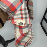 The North Face Womens M Plaid Long Sleeve Button Up Shirt Cream Red Outdoor Photo 4