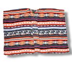 Angie Southwestern Aztec Elephants Print Open Front Kimono Topper Medium Photo 9