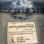 Aeropostale  Distressed Jean Jacket Size Large Medium Wash Trucker Retro L4 Photo 2