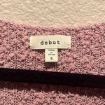 Debut Women’s Pink Sweater Size Small V neck Photo 2