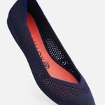 Rothy's Rothy’s The Point Maritime Lattice Stitch Navy Blue Washable Knit Ballet Flats Photo 0