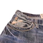 Ariat  Denim Jeans Bootcut Medium Wash Distressed Hem ~ Size 10, See Measurements Photo 4