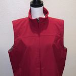 Tri Mountain Performance red micro fleece lined sleeveless zip up vest Size XL Photo 1
