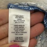 House of Harlow 1960 Blue Floral Boho Maxi Dress with Tie Front Size Small Photo 5