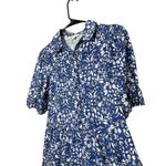 Boden Womens Dress Size 4 Blue White Floral Print Short Sleeve Casual Photo 4