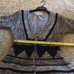 Free People Grey/black Nordic Cardigan Jacket S Photo 8