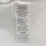  White Jeans Size 24W Democracy Absolution Cropped Jeans Photo 6