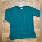 LuLaRoe  Hannah crewneck sweatshirt. Hunter/ Forrest Green. Size Small Photo 5