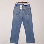 RE/DONE Redone Denim '70s Loose Flare Leg Jeans Indigo Stud Photo 7