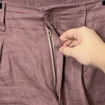 Madewell Neale Shorts 100% Linen Chino Brown High Rise Women’s Size 14 Photo 3