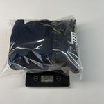 Massimo Dutti  Mini Shift Dress Womens Small Blue Puff Sleeve Back Tie & Zip Photo 13