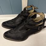 WOMENS ALL OVER VINTAGE Style BLACK SHORTY BOOT Western Style Booties Size 10 Photo 2