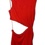 Atlein Cut Out Sleeveless Orange Maxi Long Dress side Split sz XL Photo 4