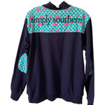 Simply Southern Turtles Whale Quarter Zip Pull Over Long Sleeve Shirt Blue Small Photo 0