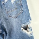 American Eagle  Stretch Destroyed Mom Jeans Distressed Ripped Size 4 EUC Photo 11