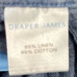 Draper James  8 Beachcomber Linen Cotton Sky Blue Wide Leg Pants Photo 3