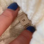 Soft Surroundings  Cowl Neck Cream‎ Sweater- Size 1X Photo 2