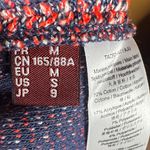 Comptoir Des Cotonniers Red & Blue Midi Dress Blazer Set Sz Small / Medium 2 Pc Photo 6