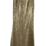 Dress the Population  Size Small Cara Two Piece Gown Gold Sequin Holiday Party Photo 10