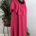 As You Wish Women Sheath Dress M Hot Pink Ruffle Sleeve/ Neck Legally Blonde Size M Photo 1