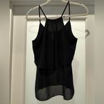Casual Land Black Layered Cami Top Size S Whimsigoth Y2K Office Chic Photo 4