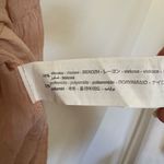 ZARA  Soft Blush Polka Dot‎ Tie Neck Blouse Size Medium Photo 3