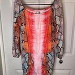 Lovers + Friends Carmella Snake Print Romper L Photo 3