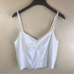 SKIMS NWT  Pointelle Logo Cami Womens White‎ Size 4X Cropped Style TP CAM 3034 Photo 1