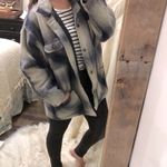 Urban Equipment Country wool flannel shacket size small Blue Photo 1