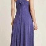 Maeve Anthropologie  Melanie Purple Knit Maxi Dress Size S Small Lace Back Photo 1
