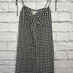 Billabong Sweet Pie Black and White Gingham Tie-Front Dress XS. Photo 4