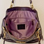 Coach Kristin Spectator Mahogany/Purple Leather North South Tote w/COA 18303 Photo 10