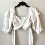 Marissa Webb‎ Eyelet Crop Top White 4 Photo 3