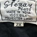 Vintage Stenay Evening Jacket Silk Beaded Sequin 1980's Party Cocktail Black 2X Photo 3