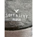 American Eagle Soft Sexy Gray Tie Dye Long Sleeve Size Large Boho Lounge Comfort Photo 4