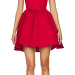 Elliatt  / Revolve Red Enchantment Mini Dress with Bow Straps XS Photo 0