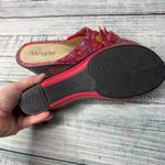 Alegria  Lana Pink Floral Leather Wedge Sandals Size 39 US 9 Photo 4