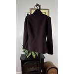 Tahari  Arthur S. Levine Maroon Blazer Jacket Long Sleeve Size: 8 Collared Photo 5