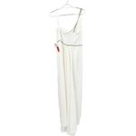Mac Duggal 49564 White One Shoulder Rhinestone Trim Evening Dress Size 8 NWT Photo 4