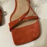 frame denim Frame Le Braxton Leather Heel Burnt Orange US 10 Strappy Sandal Fall Photo 2