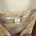 Diane Von Furstenberg  Women's‎ Luxe Lace Up Henna Diamonds Dress Yellow Size 6 Photo 7