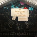 Kate Spade  Scenic Route Greenhouse Lace Yoke Top Black Pink Green Floral NEW Photo 3