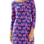 Lilly Pulitzer Lily Pulitzer Blue & Pink Long Sleeve Marlowe Size Small 100% Pima Cotton Dress. Photo 6