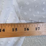 LIONESS  White Swiss Dot Tiered Mini Dress Womens S Boho Fairy Cottage Core Bride Photo 3