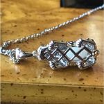 Natural White Jade Sterling Silver Dragon Pendant Photo 2