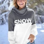 Wooden Ships Wool Mohair Oversized Snow Cowl Neck Sweater Small Medium Pure Snow Photo 5