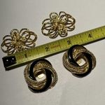 Lot Of 2 Pairs Gold Tone Shoe Clips Photo 5