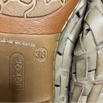 Rieker Sina slingback woven leather shoes tan brown neutral boho women’s size 38 Photo 7