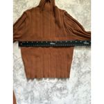 ZARA  Ribbed Knit Turtleneck‎ Cropped Sweater Brown Long Sleeve Top S Photo 4
